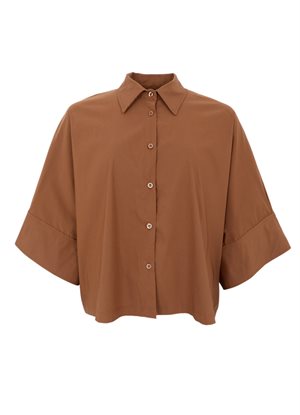 Black Colour - BCDAVINA loose shirt -  Hazelnut Brown